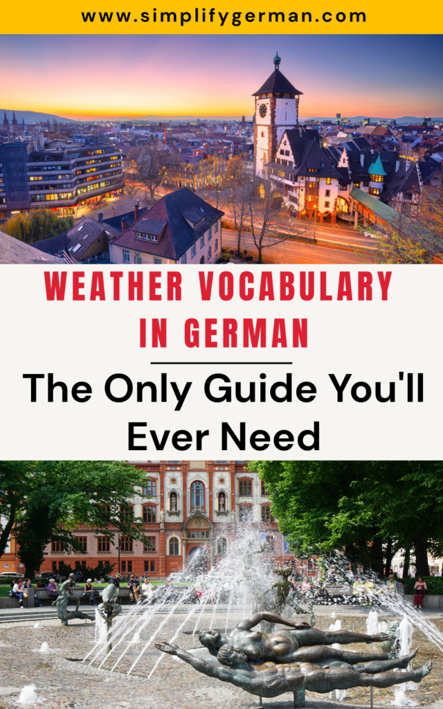 German weather vocabulary