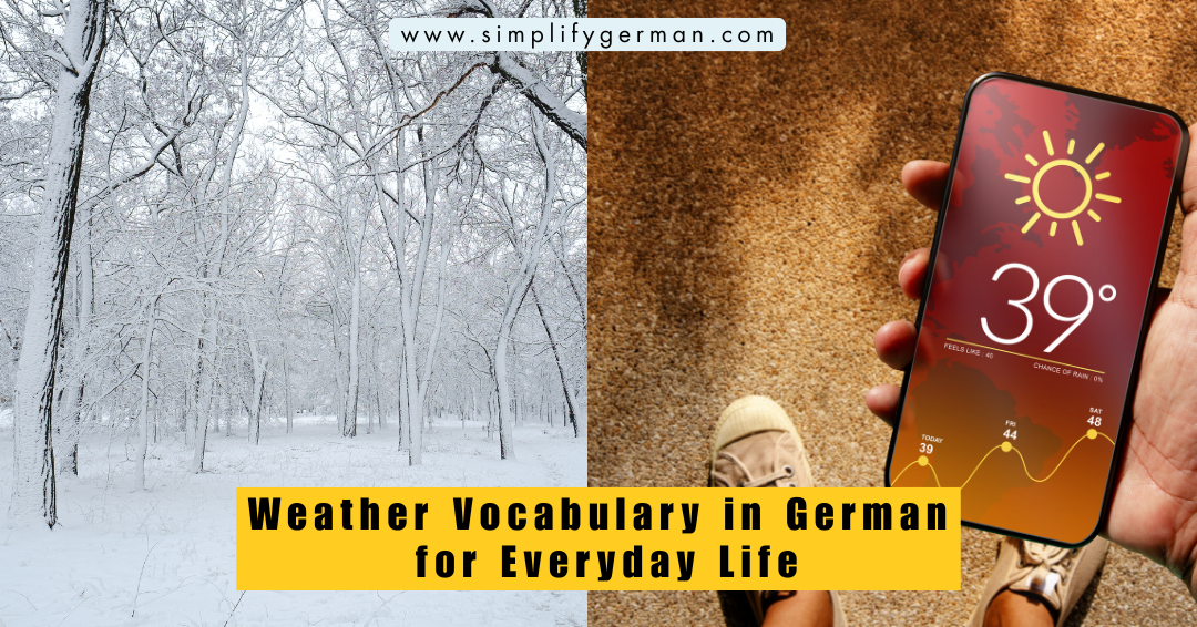 weather vocabulary in German
